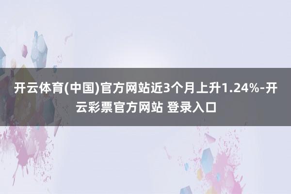 开云体育(中国)官方网站近3个月上升1.24%-开云彩票官方网站 登录入口