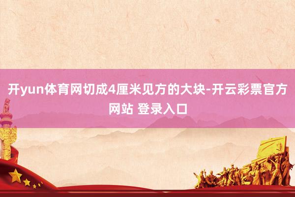 开yun体育网切成4厘米见方的大块-开云彩票官方网站 登录入